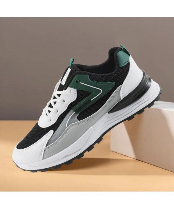 Men's outdoor running shoes, casual and breathable, comfortable daily men's single shoes, personalized running shoes, fashionable sports shoes trend