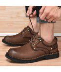 Casual shoes Men's shoes Genuine leather top layer cowhide shoes Walking shoes