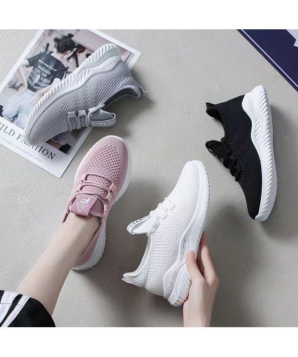 Sports shoes Women's casual lazy shoes Low top small white shoes Women's single shoes Soft soles