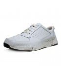 Breathable low top cowhide casual leather shoes, sports running shoes, lightweight small white shoes for men