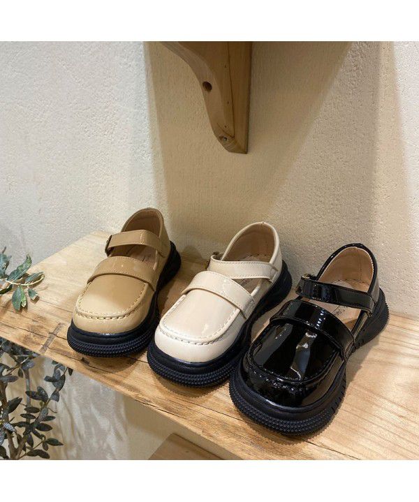 Korean Girls' Leather Shoes Spring Mary Jane Children's Shoes British Style Princess Shoes Soft Sole Single Shoes Student Shoes