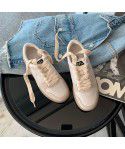 Sports Dad Shoes Round Toe Lace up Thick Sole Casual Low Top Board Shoes for Women