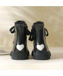 Autumn and Winter New Girl Love Princess Short Boots Girl Sweet Embroidery Single Boots Girl Simple Baby Martin Boots