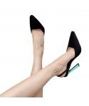 New Pointed Toe Baotou Hollow Thin Heel High Heels Sexy Fashion Sandals for Women