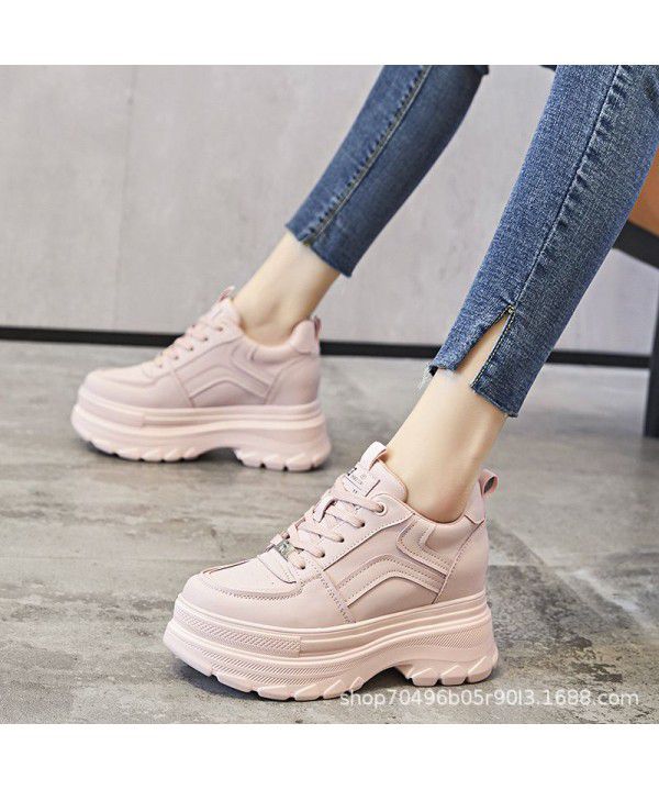 Little White Shoes Women's Matsuda Sole New Single Shoes Popular Thick Sole Small Inner Height Casual Shoes Children