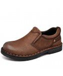 Casual shoes Men's shoes Genuine leather top layer cowhide shoes Walking shoes