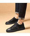Autumn New Vintage Men's Shoes Casual Leather Shoes Men's Korean Lace up Fashion Trend Board Shoes Men's