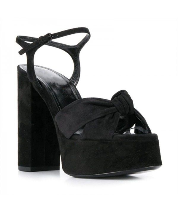 High heeled sandals with Roman straps and thick heel waterproof platform