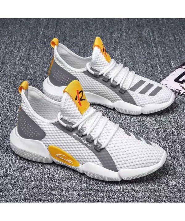 Men's shoes, new summer sports shoes, running shoes, mesh shoes, casual shoes, men's fashion, breathable