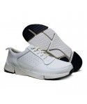 Breathable low top cowhide casual leather shoes, sports running shoes, lightweight small white shoes for men