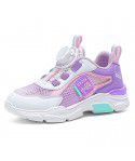 Boys' shoes, sports shoes, rotating buttons, new summer mesh breathable single mesh hollowed out children's mesh shoe trend